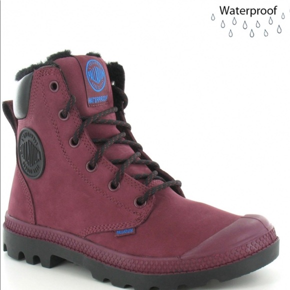 palladium wool lined boots